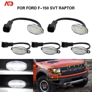 For Ford F150 SVT 2010- LED Side Marker Light Front Grille Running Lamp 5PCS - Foto 1 di 8