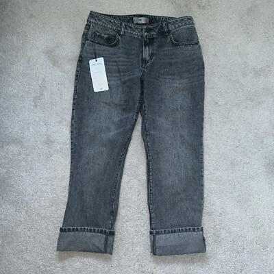 NWT Cabi Women's 6 100% Boyfriend Jeans Smoke Wash #4329 - Image 1 of 4