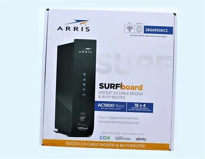 ARRIS SURFboard DOCSIS 3.0 Cable Modem & Wi-Fi Router - Image 1 of 3