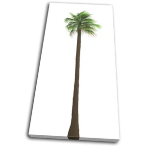 Tree Tropical Bamboo Palm Floral SINGLE CANVAS WALL ART Picture Print - Picture 1 of 1