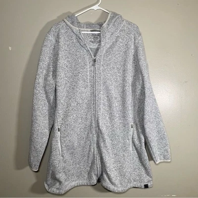 L.L. Bean Mujer Gris Claro Suéter Polar Chaqueta Talla 3X REG Foto 1 de 4