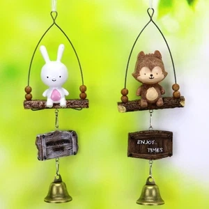 Metal Wind Chime Cartoon Home Pendant New Rabbit Pendant - Picture 1 of 9