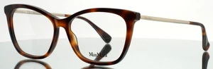 MAX MARA MM5009 052 Tortoise Womens Semi Cat Eye Eyeglasses 54-14-140 B:42 - Picture 1 of 15