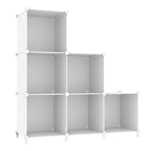 Cube Storage Organizer, Storage Cubes Shelves Bookshelf, 6 Cube Closet Organi... - Picture 1 of 9