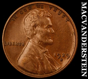 1929-S Lincoln Wheat Cent - Scarce Extra Fine+ Better Date No Reserve #D8376 - Imagen 1 de 2