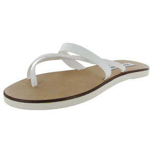 Steve Madden Reggina flache Damen-Riemchensandale, weiß, US 9 - Bild 1 von 3