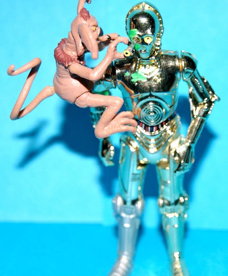 GUERRA DE LAS ESTRELLAS 30 C-3PO Y MIGA SALAZ PALACIO DE JABBA SUELTO RETORNO DEL JEDI Foto 1 de 1