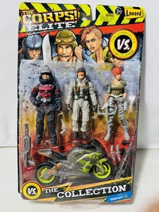 Paquete de 3 figuras de acción Lanard The Corps Elite Curse variante escote mordedura de serpiente - Imagen 1 de 3