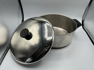 Revere Ware 1801 4 1/2 Qt Stock Pot With Lid Stainless Copper Bottom - Picture 1 of 3