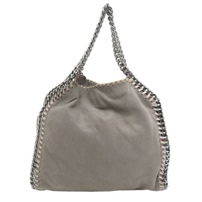 Stella McCartney Hand Bag Tote Purse Falabella Mini Light Gray Authentic - Image 1 of 4