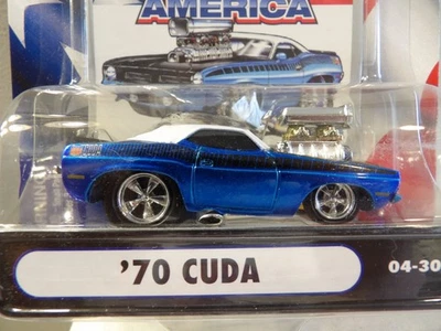 Plymouth 'Cuda Funline Merchandise Inc. 1970 MÁQUINAS MUSCULARES VOTE AMERICA 1:64 Foto 1 de 3