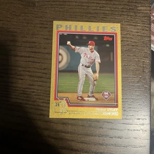 CHASE UTLEY 2004 TOPPS BASEBALL #468 GOLD PAPER PHILLIES 0147/2004 - Picture 1 of 3