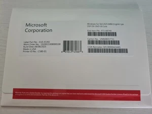 Microsoft Windows Server 2025 Standard 16 Core. New Pack With DVD And Activation - Picture 1 of 2