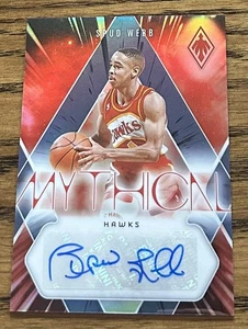 2023-24 Panini Phoenix #MA-SWB Spud Webb Mythical Auto Purple #/75 - Picture 1 of 2