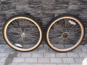 MTB wheels 26 in Araya VP-20 Shimano Exage FH-HG50 HB-RM50 Wheeler MUD Master - Picture 1 of 14