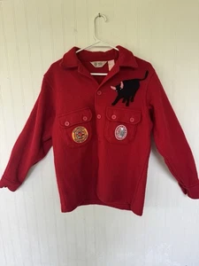 Official Vintage Red Wool Boy Scout Jacket Size 42 Eagle Scout Philmont 60th Ann - Bild 1 von 11