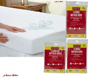 Hoja protectora de colchón ajustable vinilo impermeable doble talla King - Imagen 1 de 8