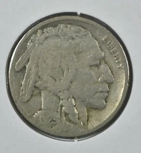 1923 S Indian Head Buffalo Nickel ~ Fine Coin - Bild 1 von 2