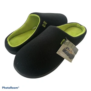  Zapatilla Rockdove para Hombres Dos Tonos Suela de Goma de Espuma con Memoria, EE. UU. 11-12 Negra/Lima - Imagen 1 de 10