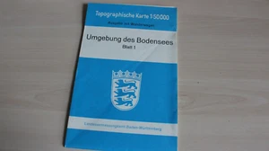 Topographische karte 1:50000 Umgebung des Bodensees Blatt 1 + 2 /B1337 - Picture 1 of 2