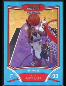 2008-09 Bowman Chrome Ron Artest Blue Refractor /99 Rare Kings #51 - Picture 1 of 2