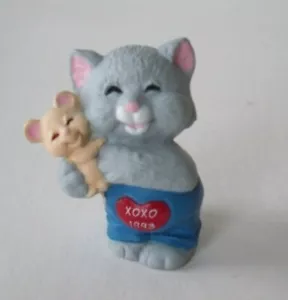 Cat and Mouse 1993 Hallmark Merry miniatura - Imagen 1 de 4