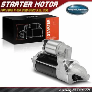Starter Motor for Ford F-150 2018-2020 3.3L 3.5L 1.4kW 12Volt CW 13-Tooth Pinion - Picture 1 of 8