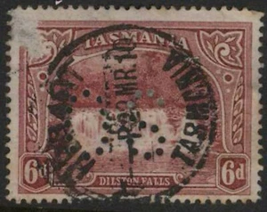 (CWX-68) 1899 Australia TAS 6d red Pictorial OS stamp(space filler) (BR) - Picture 1 of 1