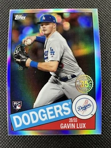 2020 #85TC-5 Gavin Lux Topps Chrome Baseball 1985 35th Anniversary RC Dodgers - Bild 1 von 2