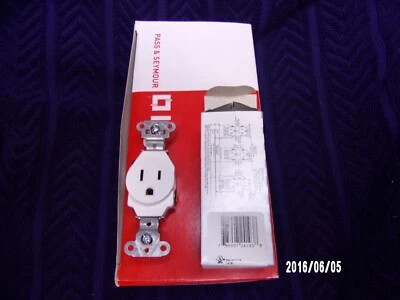 Receptáculo único 5 Pass & Seymour Legrand TR5251-I 15A 125V 785007241969 NUEVO Foto 1 de 4