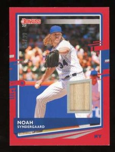 2020 Donruss Materials Red Noah Syndergaard #DM-NS Patch Relic /99 