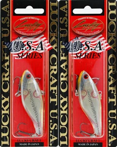 (LOT OF 2) LUCKY CRAFT HAGANE 70PS 3/4OZ HGN70PS-0583 WHITEBAIT SHIRASU CR1104 - Picture 1 of 3