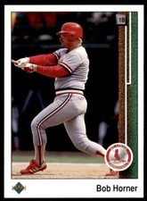 1989 Upper Deck Bob Horner Baseball Cards #125