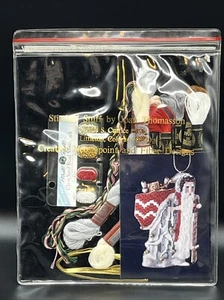 Joan Thomasson Stitchin' Stuff kit ornamento punto ago Babbo Natale tedesco antico - Foto 1 di 5