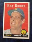 1958 Topps Ray Boone #185 Detroit Tigers Baseball Card Nm