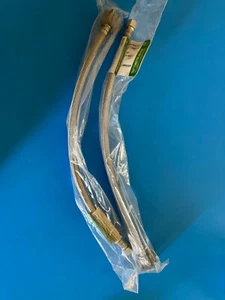 2- pc 20" STAINLESS STEEL TOILET SUPPLY LINES 7/8" X 3/8"OD - Picture 1 of 1