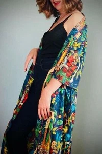 Frid Kahlo Bedrucktes Damen Nachtwäsche Roben Kleid Dress Indien ..... - Bild 1 von 5