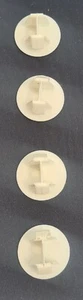 Hotpoint WMFUG 742G Lavadora Genuina Agujero Trasero Tapa Cubierta X 4 - Imagen 1 de 2