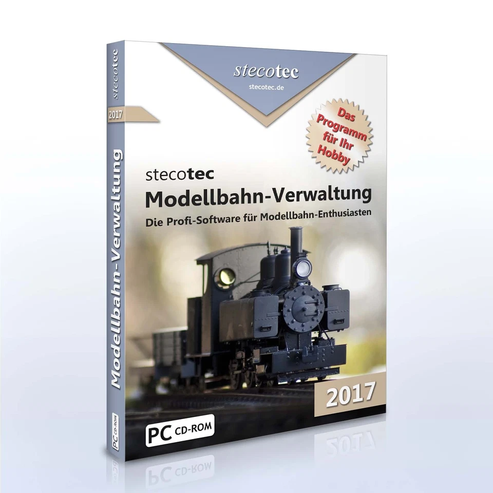 Stecotec Modellbahn-Verwaltung 2017 [CD-VERSION] Software / Programm f. Sammler - Bild 1 von 4