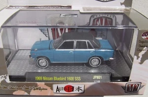 M2 MACHINES AUTO-JAPAN R1 1969 NISSAN BLUEBIRD 1600 SSS 17-68 BLUE W/BLACK ROOF - Picture 1 of 3