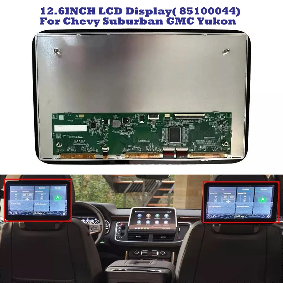 Replacement LCD Display For Chevy GMC Yukon XL Headrest Back Seat TV DVD Monitor - Image 1 of 1