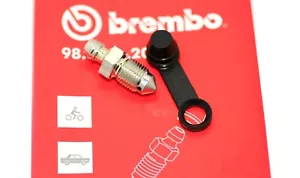 Genuine Brembo Bleed Nipple Screw and Dust Cap for Brembo Calipers M10 x 1.0 - Picture 1 of 1