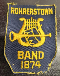 Parche cosido vintage Rohrerstown Band 1874 - 3 x 4 pulgadas - Imagen 1 de 4