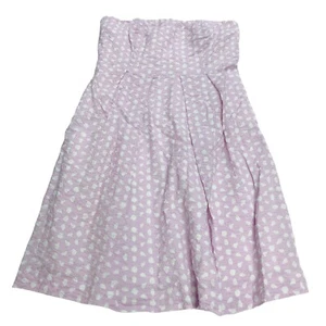 Mini vestido para mujer J.Crew púrpura 10 sin tirantes plisado cintura imperio 100 % algodón - Imagen 1 de 8