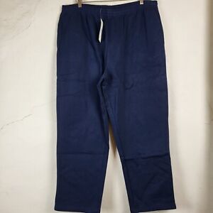 Cotton Traders Mens 3XL Joggers Jog Pants Straight Leg Navy Blue Bnwt Loungewear