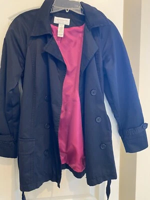 Liz Claiborne Petite Medium Women's black jacket with pink lining-So cute! - Image 1 of 4