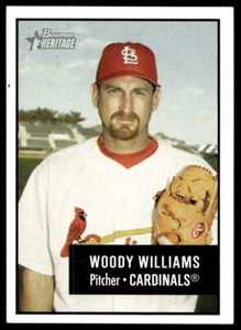 2003 Bowman Heritage 49 Woody Williams   St. Louis Cardinals  Baseball Card
