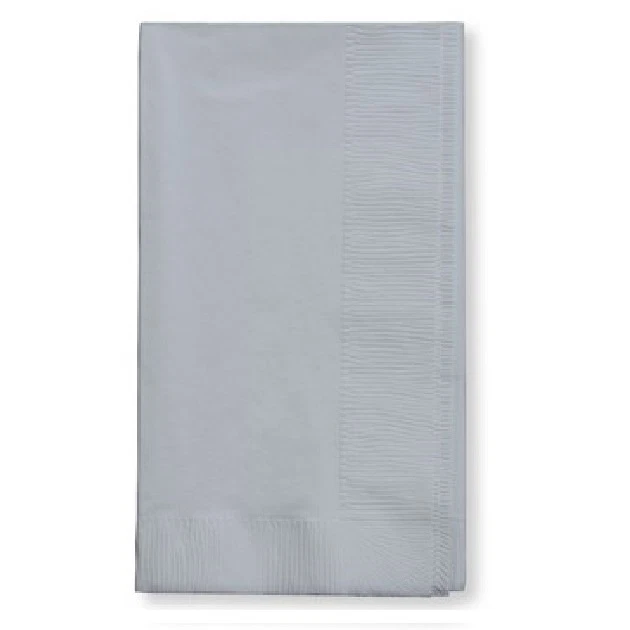 Servilletas de cena de papel de 2 capas toallas de mano plegadas para invitados colores lisos desechables  Foto 1 de 1