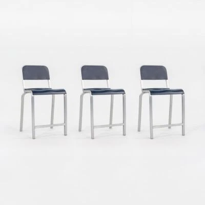 2010s Emeco 1951 Counter Stools by BMW Designworks Brushed Aluminum, 12x Avail - Image 1 of 4