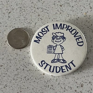 Botón Pinback divertido de la tarjeta de calificaciones estudiantil más mejorada #46825 - Imagen 1 de 2